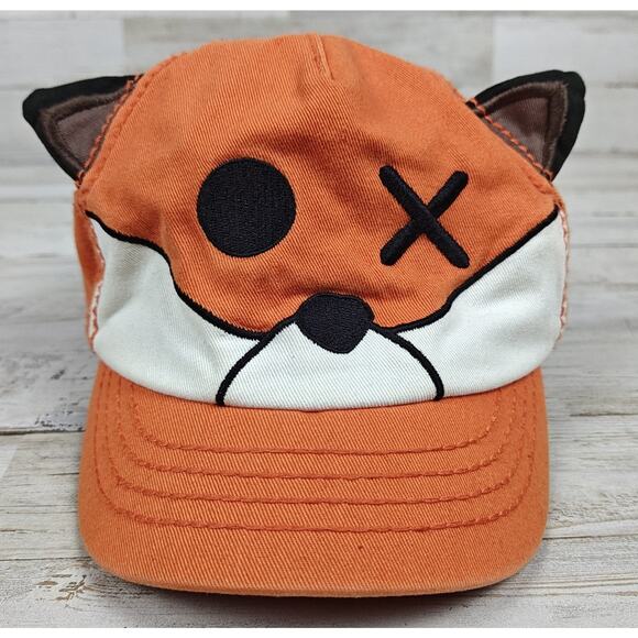 FREAKS AND FRIENDS Fox Ball Cap Orange/Black/White Unisex Adults/Kids OSFM - Picture 1 of 8
